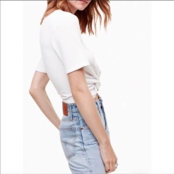 Aritzia Wilfred Free Subah T-shirt with knot detail Size M - Picture 4 of 6